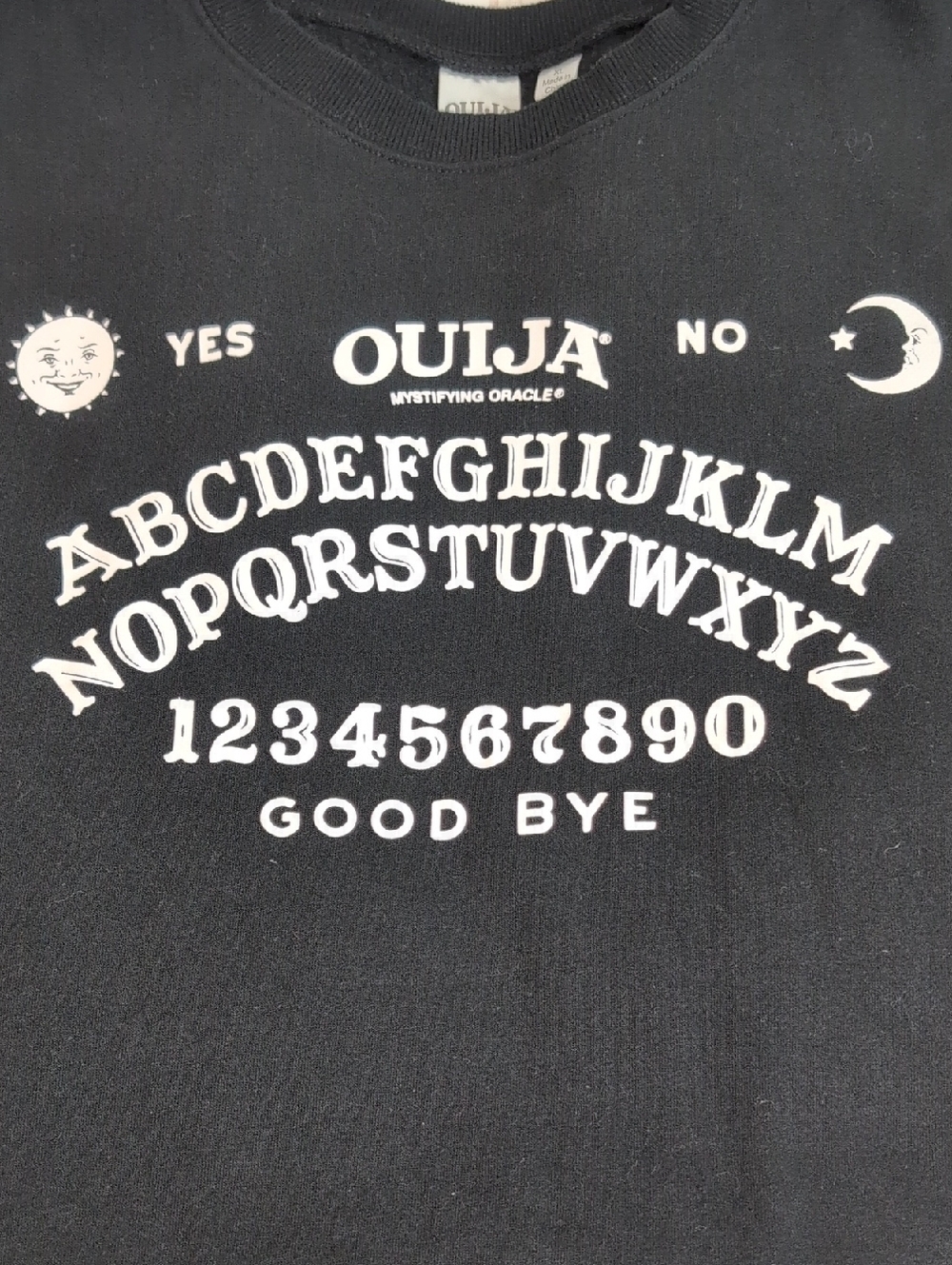 Ouija Board Graphic Tee size XL Womens Black & White